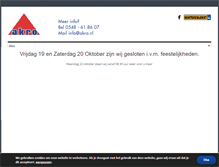 Tablet Screenshot of akro.nl